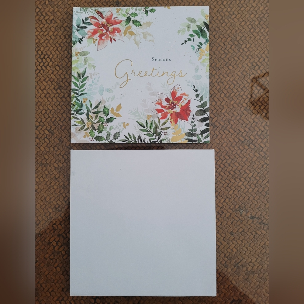 15/$22 Floral Thank You Cards with Gold Accents